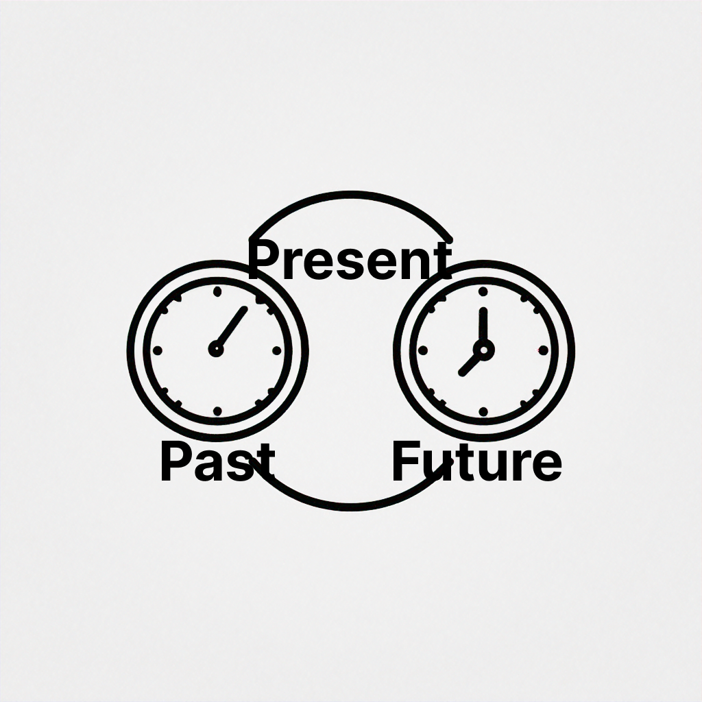 We project our current mindset onto the past and future